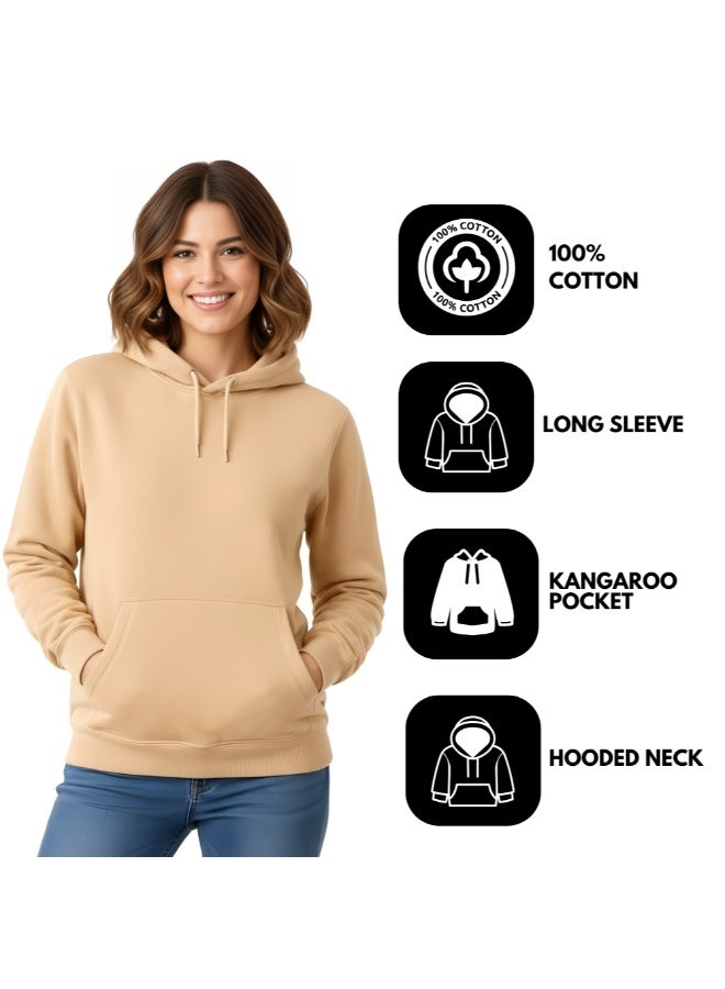 برينت شوب فور مي هودي نسائي - ملابس شتوية للنساء - هودي ناعم ودافئ للسيدات، هودي بأكمام طويلة للنساء، ملابس شتوية مريحة - Image 4